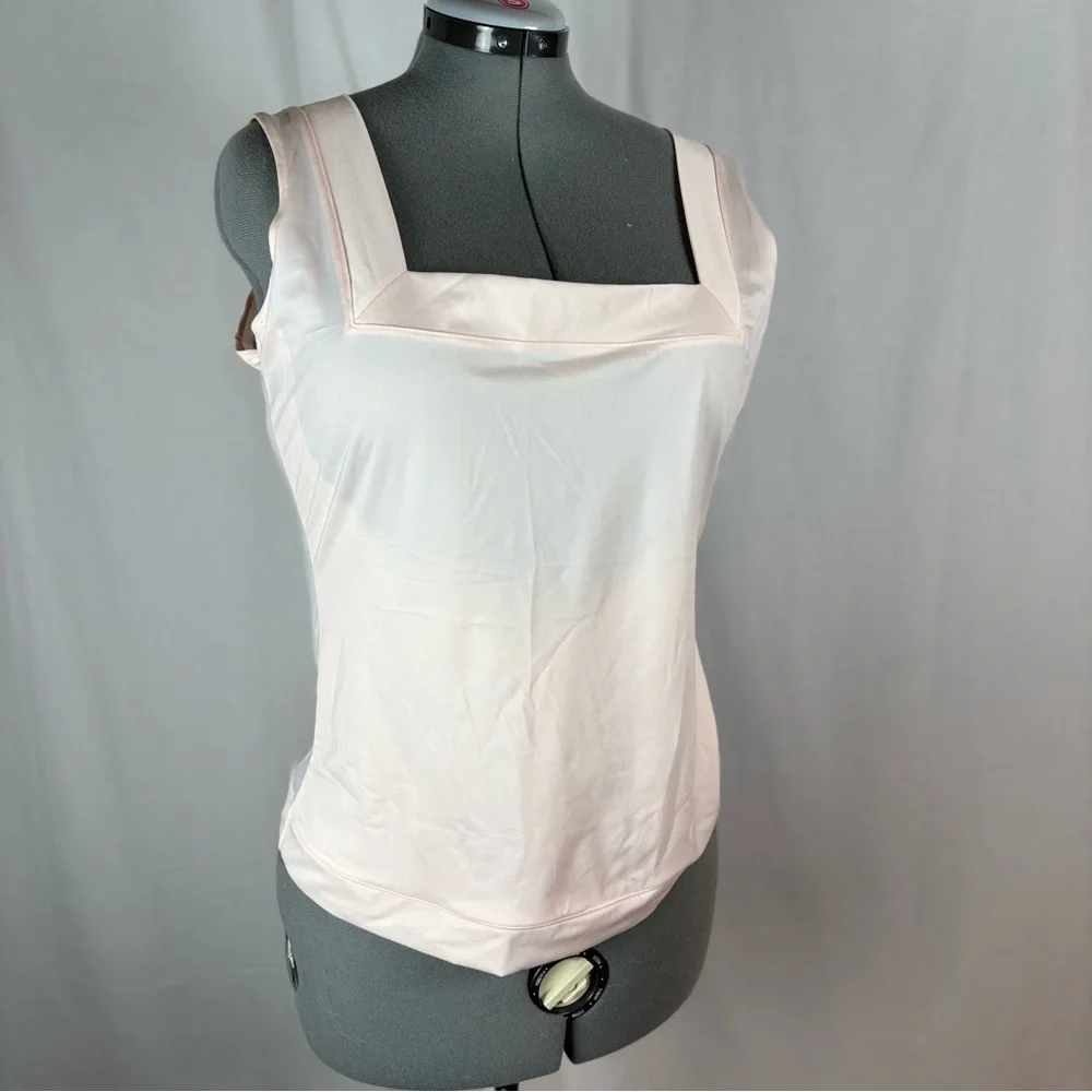 SPANX‎ Shapewear Tank Top 1X Light Nude Square Neck Smoothing Camisole